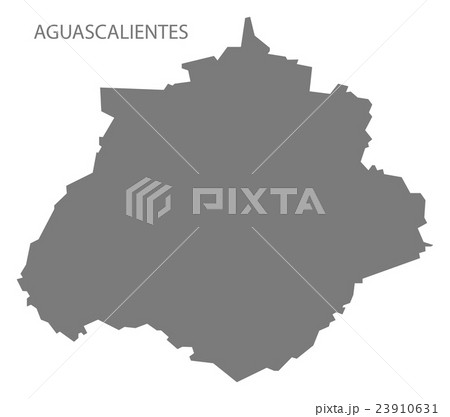Aguascalientes Mexico Map grey Aguascalientes Mexico Map grey 23910631