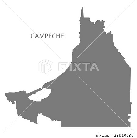 Campeche Mexico Map grey 23910636
