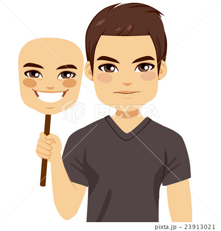 Man Holding Mask 23913021