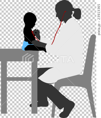 Pediatrician examining baby  23913365