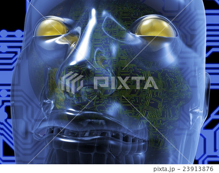 Cyborg creatures 3d rendering 23913876