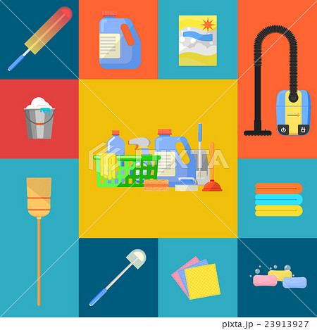 Cleaning icons set 23913927