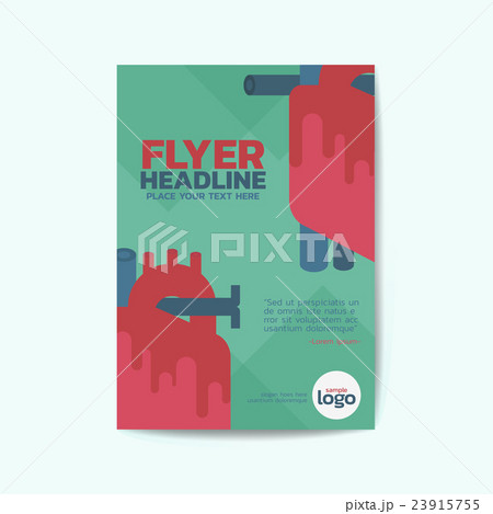 Cardiac Theme Poster Brochure Flyer design Layout 23915755