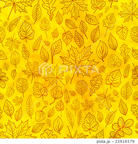 Autumn leaves seamless pattern background vector Autumn leaves seamless pattern background vector 23916579