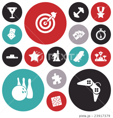Flat design icons for leisure and sport 23917379