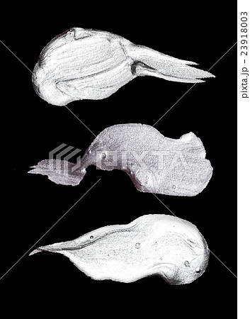 Iron Silver illustration. Shining brush stroke Iron Silver illustration. Shining brush stroke 23918003