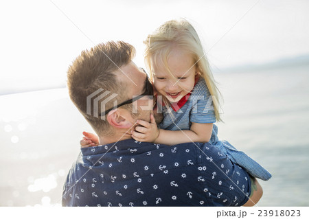 Father and Daughter Playing, Having Fun Together Father and Daughter Playing, Having Fun Together 23918023