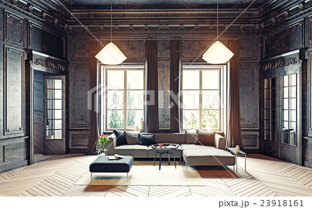 black living room 23918161