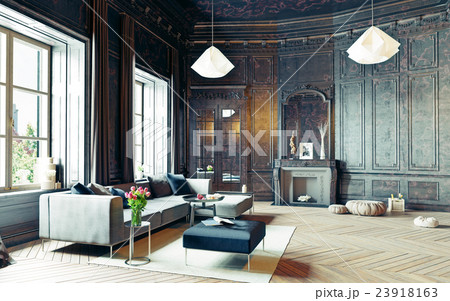 black living room 23918163