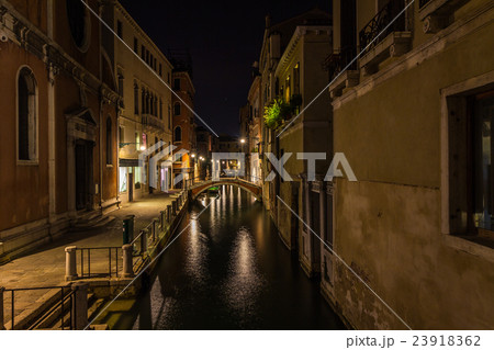 Light in small canals of Venice 23918362