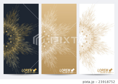 Modern set of vector flyers. Geometric abstract 23918752