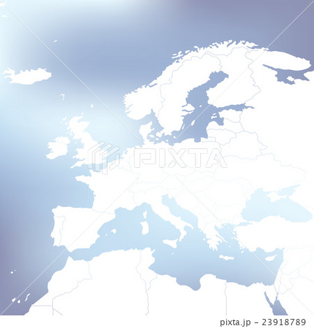 Political Map Of Europe. Abstract blurred 23918789