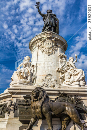 Republique statue in Paris 23920635