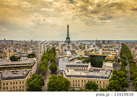 Panoramic view of Paris France 23920636