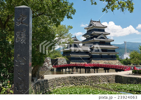 史跡、国宝松本城、長野県 23924063