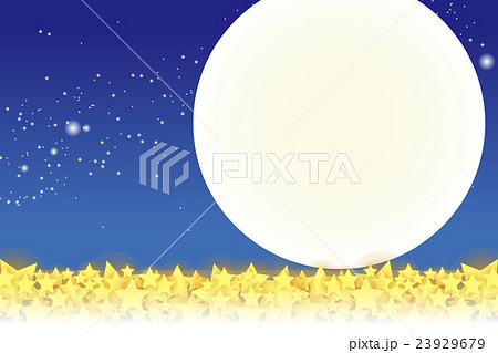 背景素材壁紙 星空 星屑 スターダスト 夜空 天の川 天の河 十五夜 光 銀河 キラキラ 輝き 満月のイラスト素材