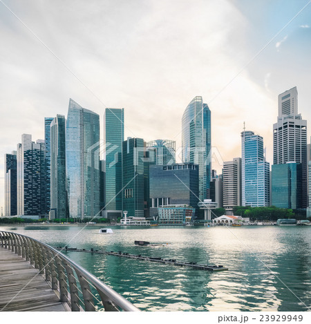 View of central Singapore skyline View of central Singapore skyline 23929949