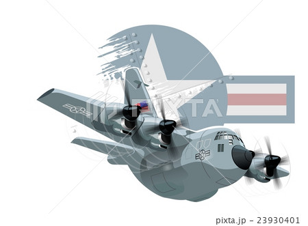 Cartoon Military Airplane 23930401