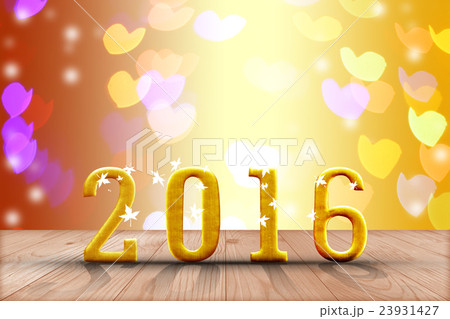 2016 year.  in perspective wood with blur bokeh  23931427