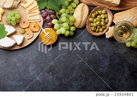 Wine, grape, cheese and honey Wine, grape, cheese and honey 23934801