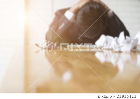 businessman with hand on head - upset, frustrate 23935113