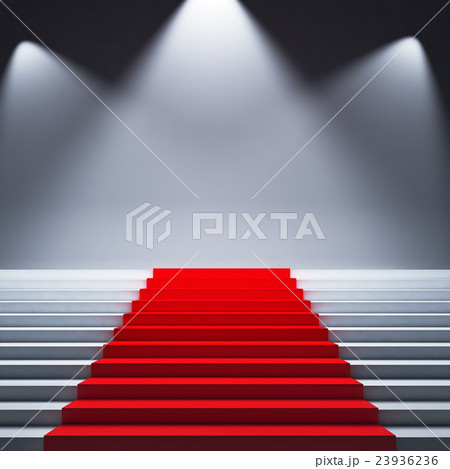 Stairs with red carpet 23936236