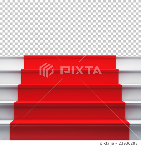 Stairs with red carpet Stairs with red carpet 23936295