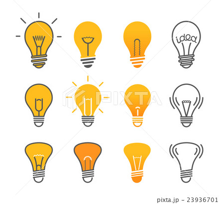 Different light bulb isolated on white  23936701