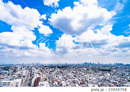 【東京】夏空都市風景 【東京】夏空都市風景 23936708