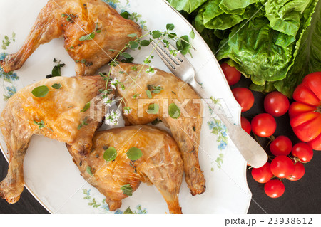 Roasted Chicken Legs Marjoram Flavored Roasted Chicken Legs Marjoram Flavored 23938612