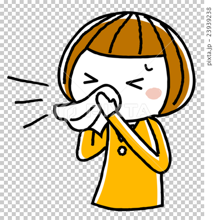 女孩：打噴嚏 23939238