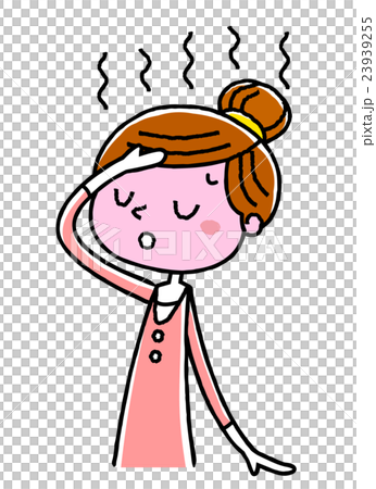 若い女性：発熱 23939255