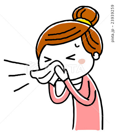 若い女性：くしゃみ 23939259