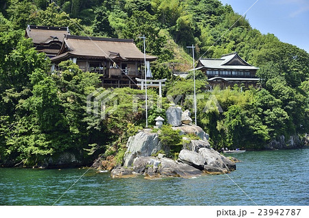 竹生島　都久夫須麻神社　琵琶湖 23942787