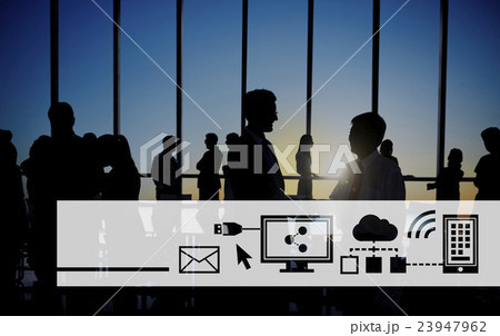 Digital Icon Symbol Global Network Technology Concept 23947962