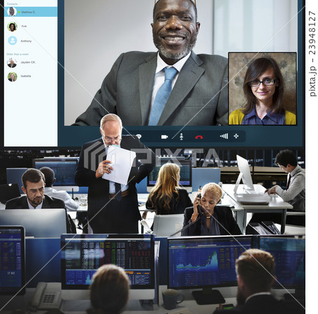 Video Call Chat Meeting Talking Concept 23948127