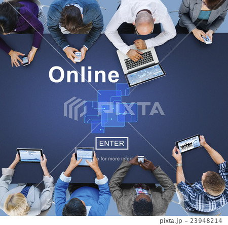 Online Internet Social Media Networking Connection Concept Online Internet Social Media Networking Connection Concept 23948214