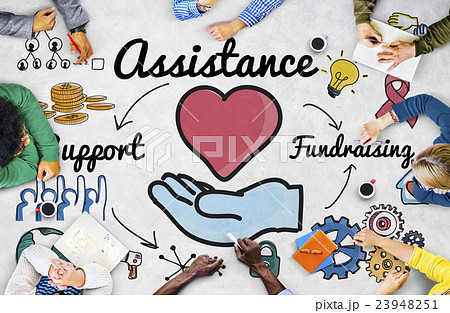 Assistance Aid Help Support Partnership Teamwork Concept 23948251