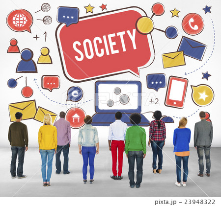 Society Social Media Network Connection Concept 23948322
