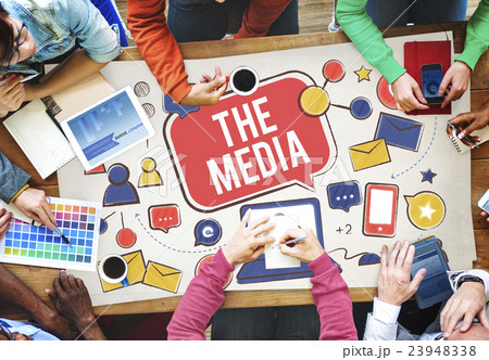 The Media Social Networking Online Connection Concept The Media Social Networking Online Connection Concept 23948338