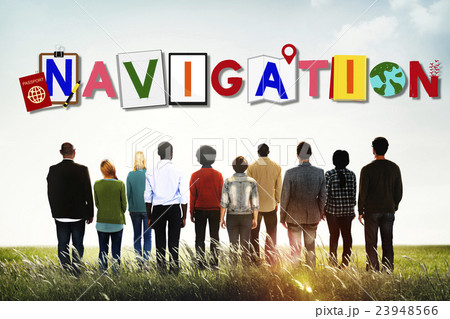 Artwork Colorful Navigation Word Concept 23948566