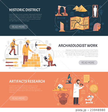 Archeology Banners Illustration 23948980