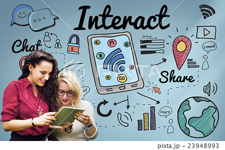 Interact Interaction Interactive Interacting Group Concept 23948993