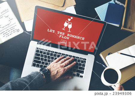 Let The Romance Flow Love Passion Valentines Concept 23949306