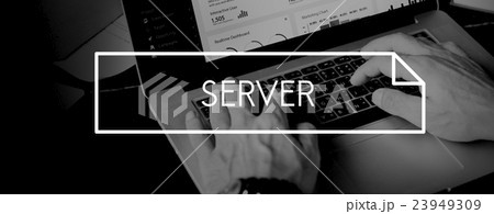 Server Program Data Network Computer Tech Concept 23949309