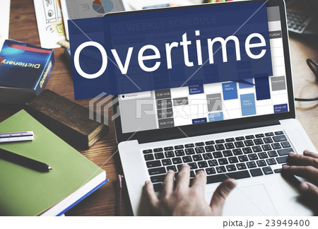 Overtime Hard Working Overload Concept 23949400