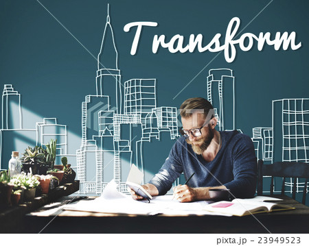Transform Transformation Change Evolution Concept 23949523