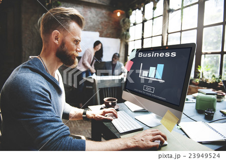 Business Organization Bar Chart Statistics Concept 23949524