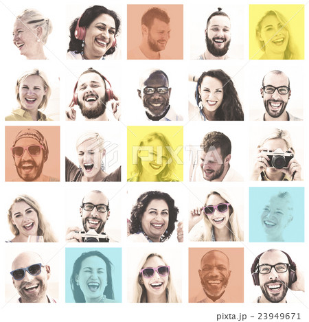 People Set of Faces Diversity Human Face Concept People Set of Faces Diversity Human Face Concept 23949671