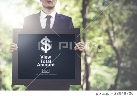 View Total Amount Accountant Balance Record Concept View Total Amount Accountant Balance Record Concept 23949706